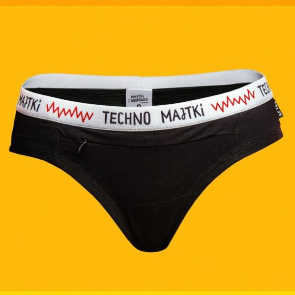 Techno majtki – z sekretną kieszonką – damskie – bawełniane