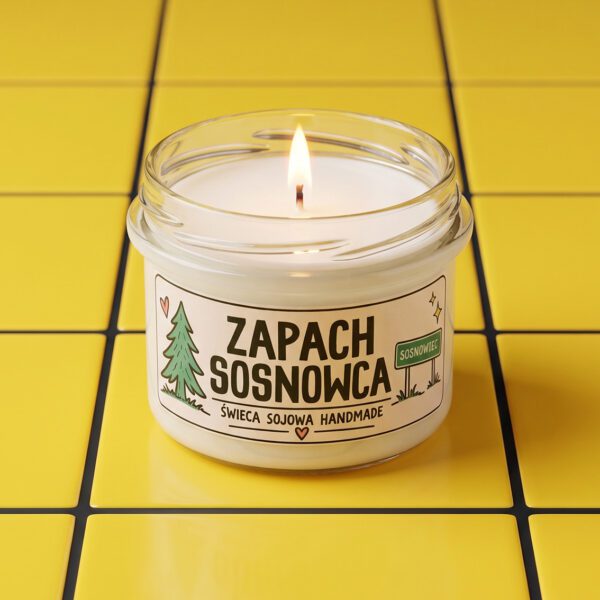 ZAPACH SOSNOWCA – ręcznie robiona świeczka sojowa