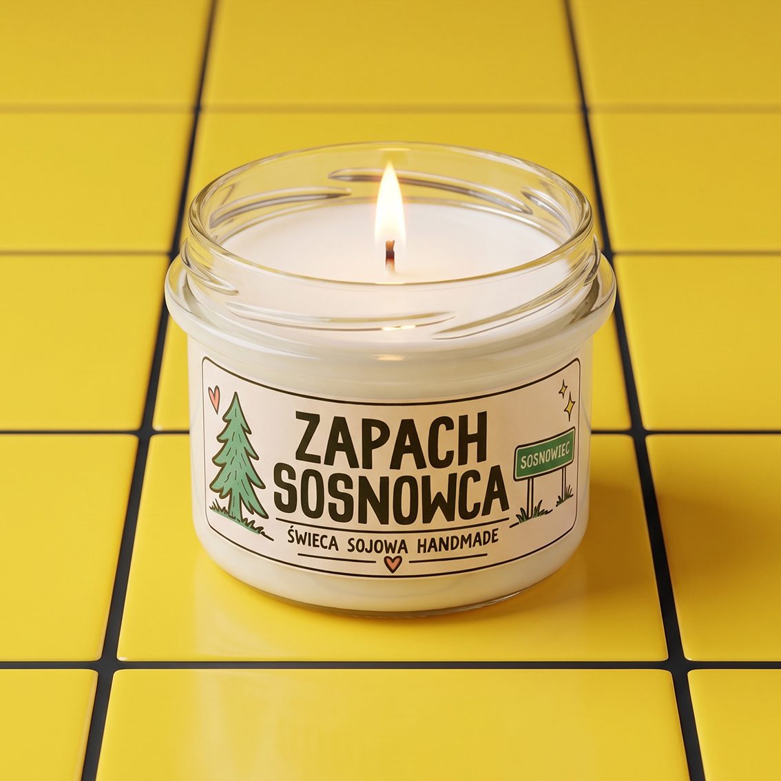 ZAPACH SOSNOWCA - ręcznie robiona świeczka sojowa - obrazek 2