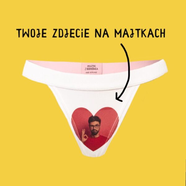 MAJTKI Z TWOIM ZDJĘCIEM – TANGA – wycięte figi