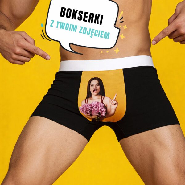 Bokserki męskie z Twoim zdjęciem – bawełniane