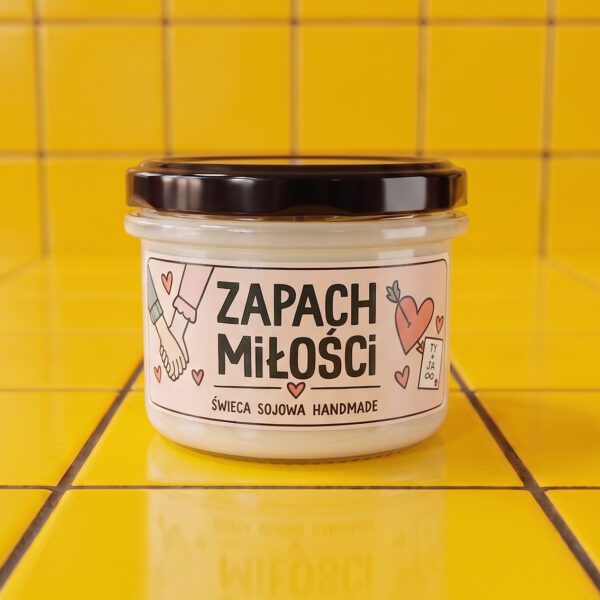 ZAPACH MIŁOŚCI – ręcznie robiona świeczka sojowa