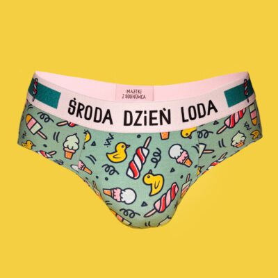 Slipy Męskie – Środa Dzień Loda – bawełniane