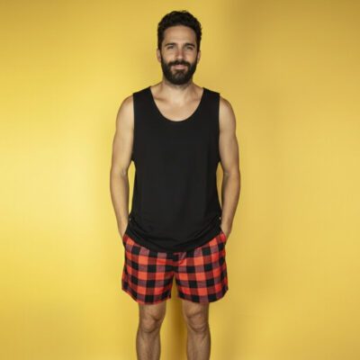 Pidżama męska – krata