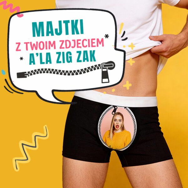 Majtki męskie z Twoim zdjęciem – ZIG ZAK