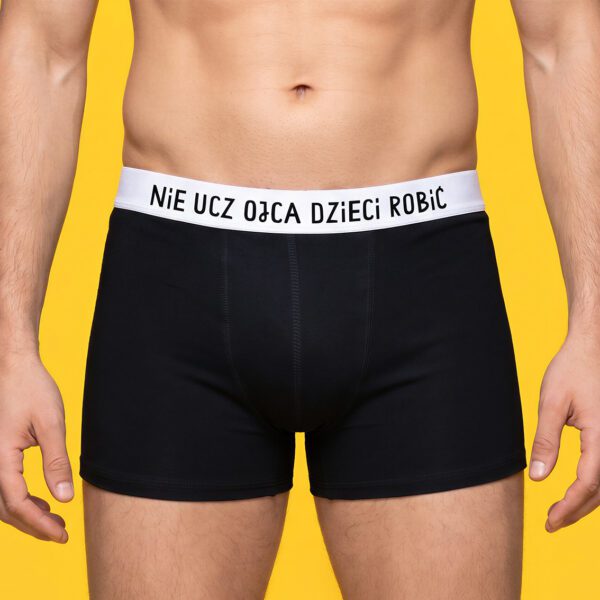 Nie ucz ojca dzieci robić – bokserki bambusowe męskie