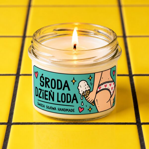 Środa Dzień Loda - ręcznie robiona świeczka sojowa