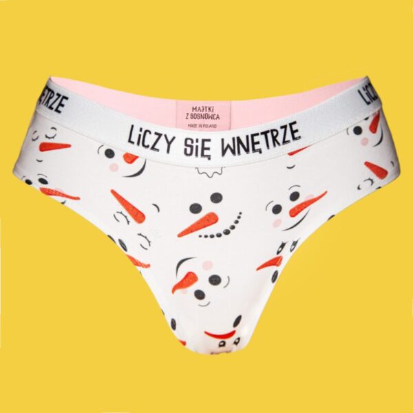 Liczy się wnętrze – figi z bawełny – bałwanki białe