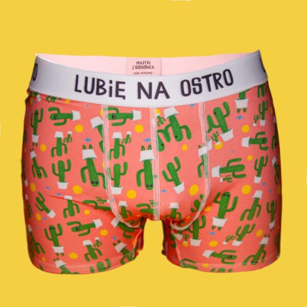 Lubię na ostro – Bokserki z bawełny – Kaktusy