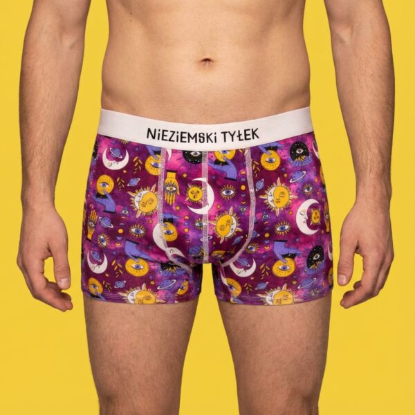 NIEZIEMSKI TYŁEK – Bokserki z bawełny – słońce