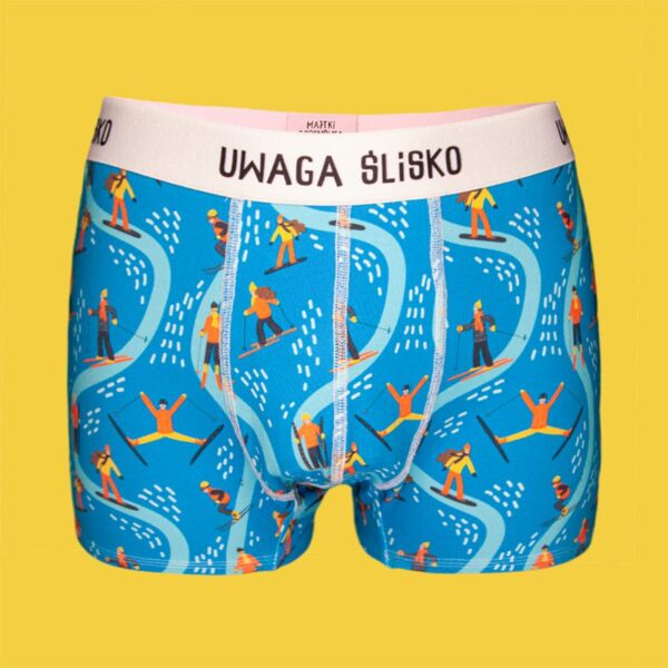 Uwaga Ślisko – Bokserki z bawełny – zimka