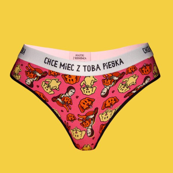 Chcę mieć. tobą pieska – figi z bawełny – pudelki