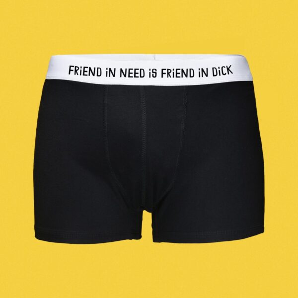 Friend in need is friend in dick – bokserki bambusowe męskie