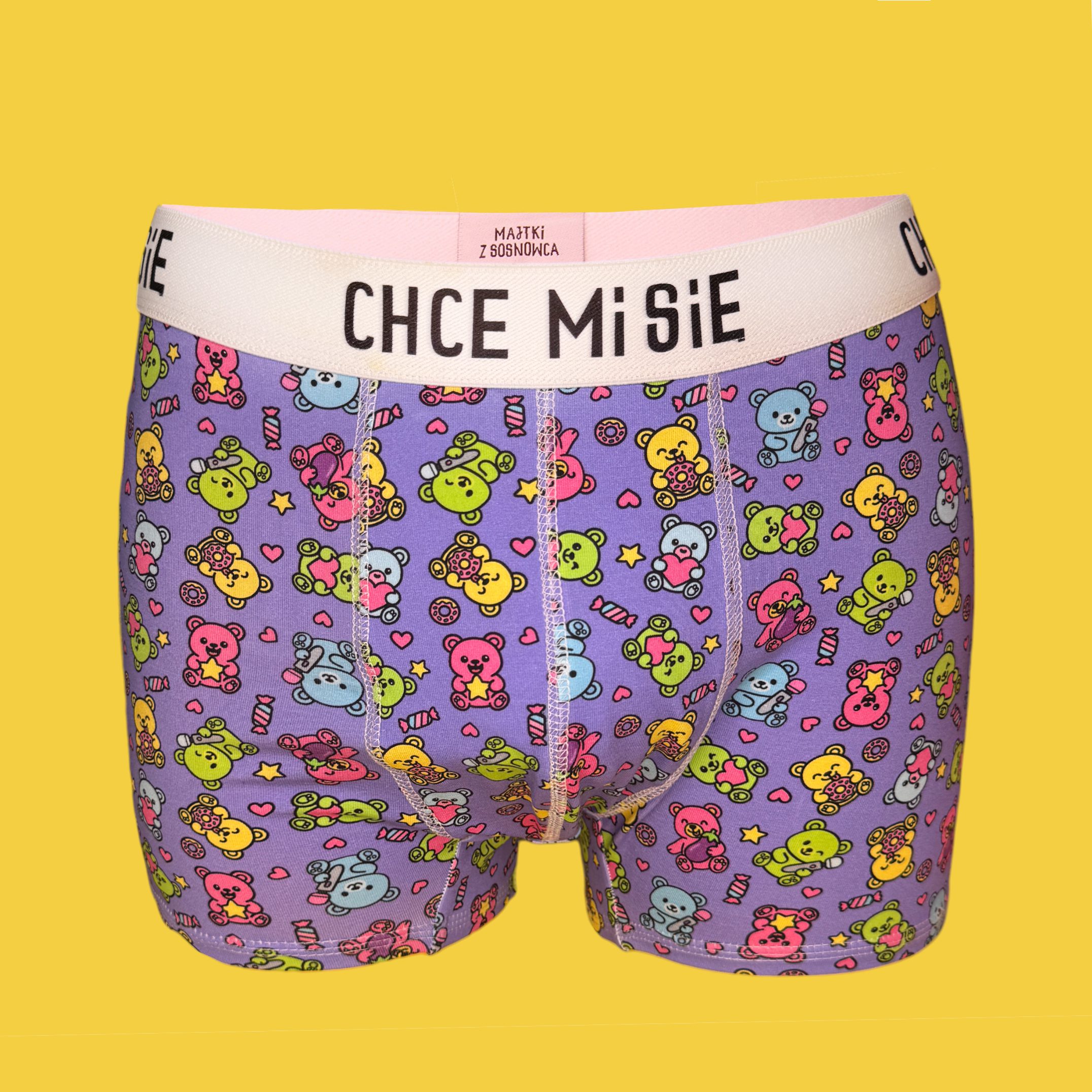 Chce mi się - Bokserki z bawełny - miśki