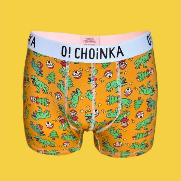 O!Choinka – Bokserki z bawełny – dino