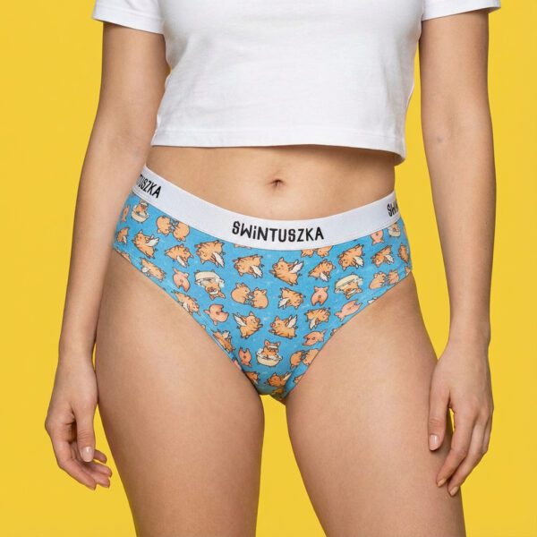 Świntuszka – figi bawełniane damskie – czyste świnki