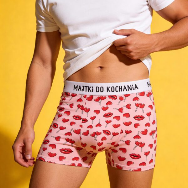Majtki do kochania – bokserki bawełniane – serca