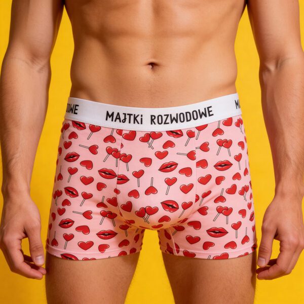 Majtki rozwodowe – bokserki bawełniane – serca