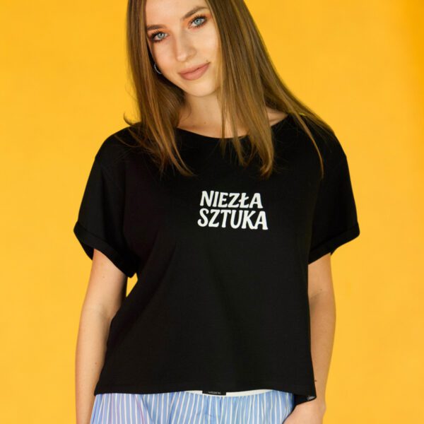 Koszulka oversize – niezła sztuka – czarna