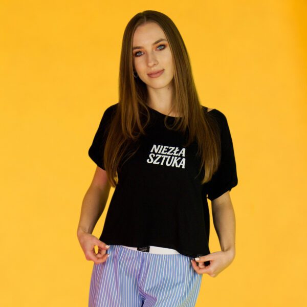 Koszulka oversize – niezła sztuka – czarna