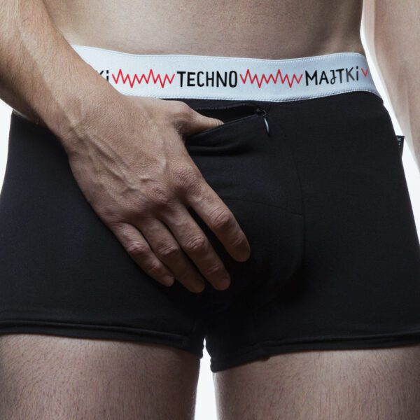 Techno Majtki z sekretną kieszonką – bokserki bawełniane męskie