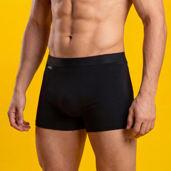 Majtki z Sosnowca – bambusowe męskie – BLACK MINIMAL