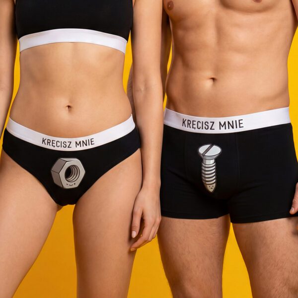 Zestaw dla PAR - Kręcisz mnie - figi & bokserki