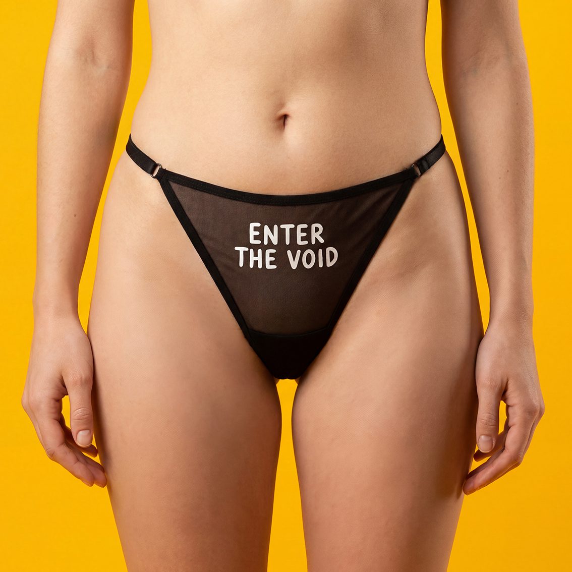 Majtki z siateczki - z regulacją po bokach - ENTER THE VOID