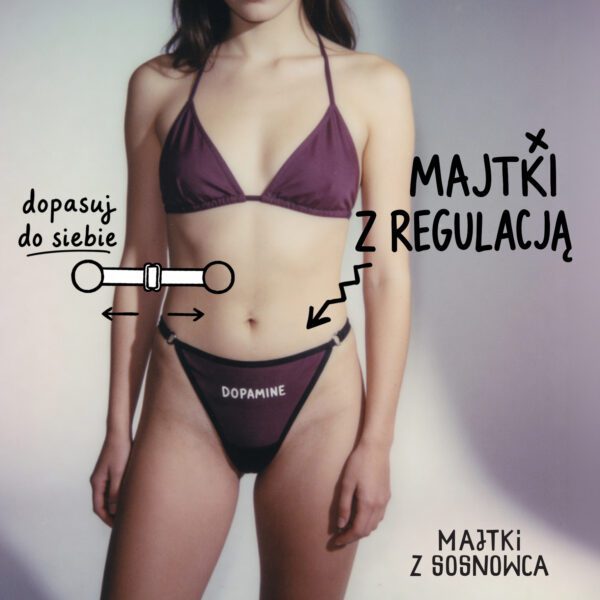 Majtki z siateczki – z regulacją po bokach – DOPAMINE