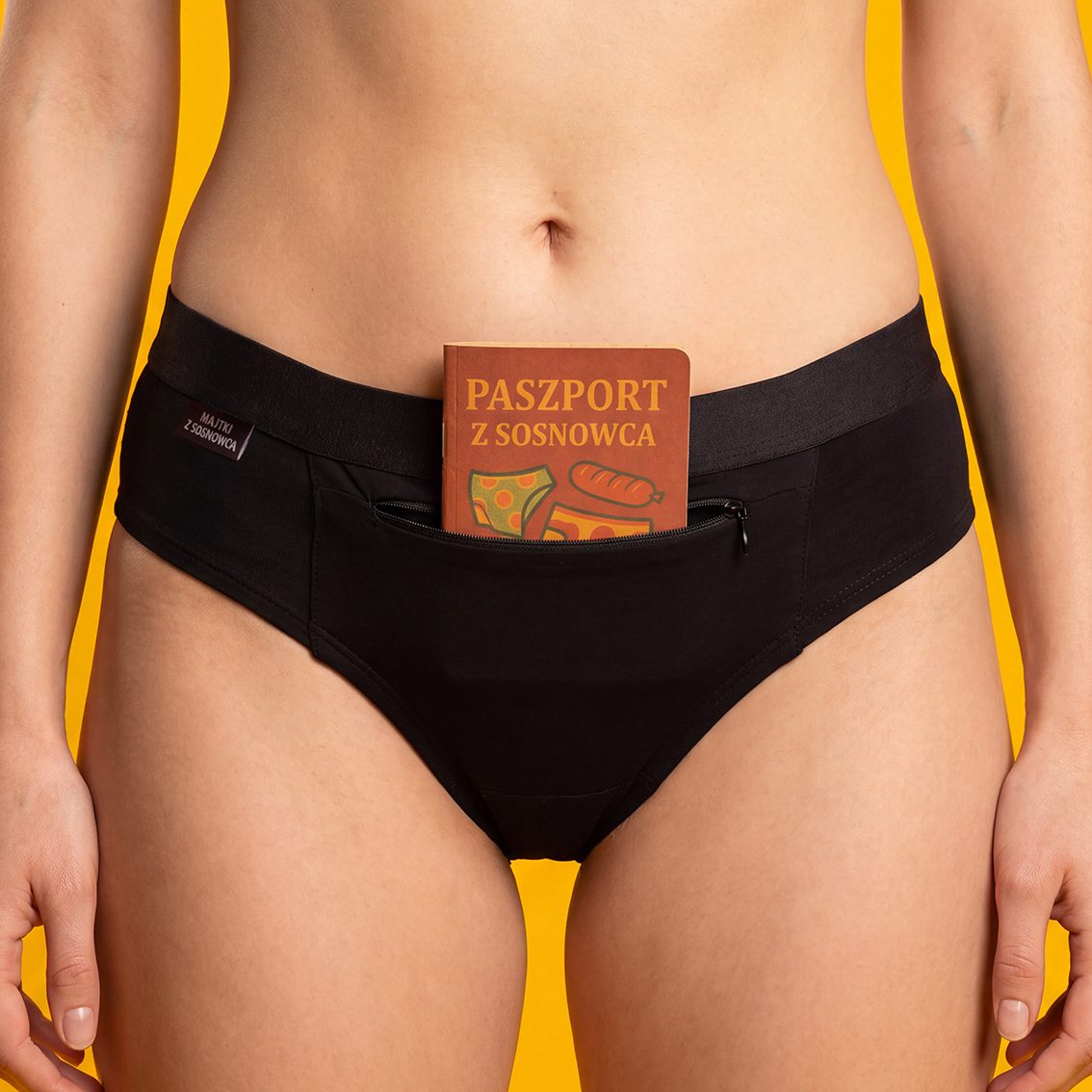 Majtki z sekretną kieszonką - damskie bambusowe BASIC - obrazek 3