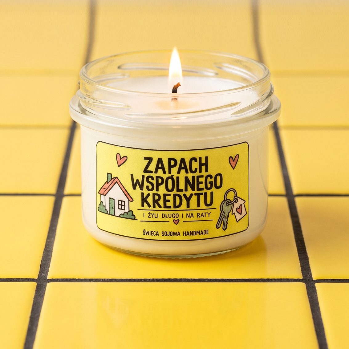 Zapach wspólnego kredytu - ręcznie robiona świeczka sojowa - obrazek 2