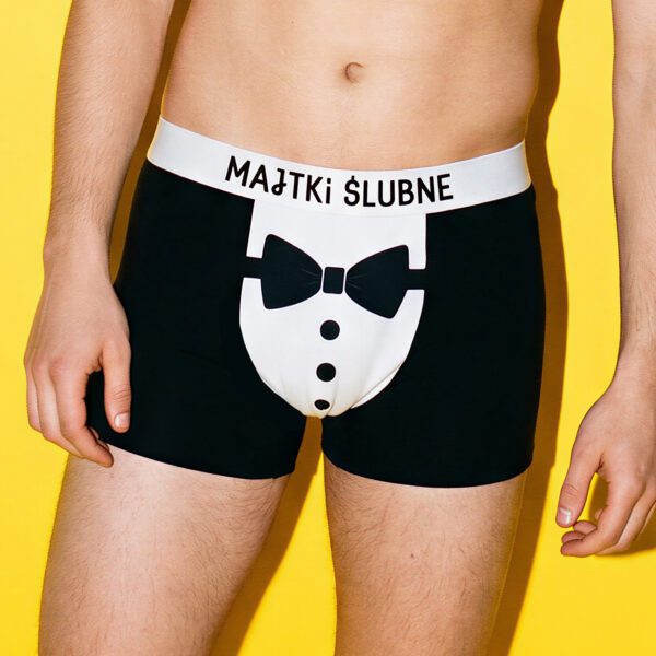 Majtki Ślubne – Bokserki z bawełny
