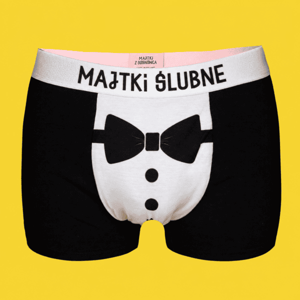 Majtki Ślubne – Bokserki z bawełny