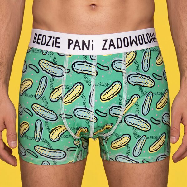Będzie Pani Zadowolona – bokserki z bawełny – ogóry