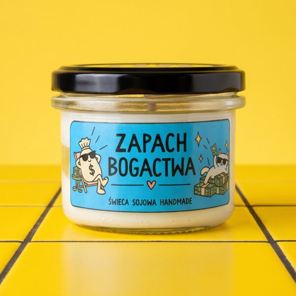 Zapach Bogactwa – ręcznie robiona świeczka sojowa